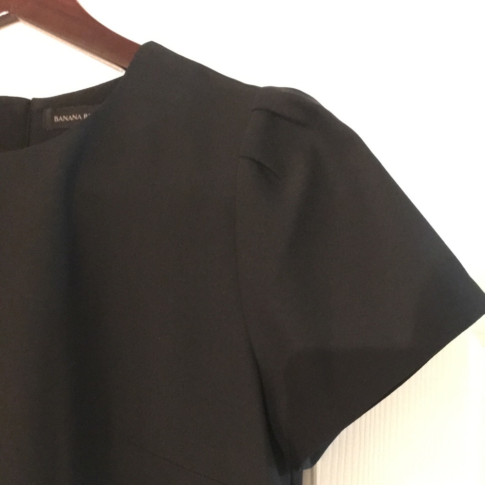 BR black exposed zipper dress, size 8 tall